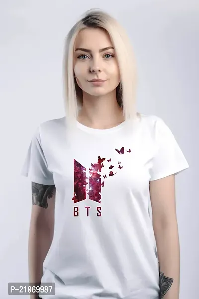 Korean K-Pop BTS Symbol Design Printed T-shirts for Women