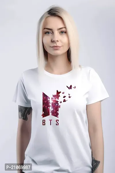 Korean K-Pop BTS Symbol Design Printed T-shirts for Women-thumb0