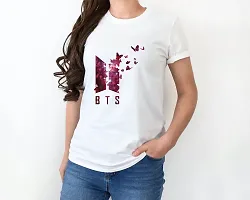 Korean K-Pop BTS Symbol Design Printed T-shirts for Women-thumb1