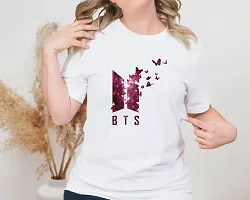 Korean K-Pop BTS Symbol Design Printed T-shirts for Women-thumb2