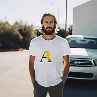 Alphabet Design Printed T-shirts for Men-thumb2