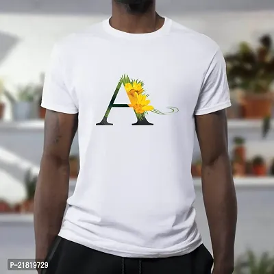 Alphabet Design Printed T-shirts for Men-thumb4