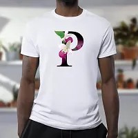 Alphabet P Design Printed T-shirts for Men-thumb3