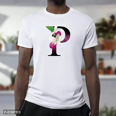 Alphabet P Design Printed T-shirts for Men-thumb4