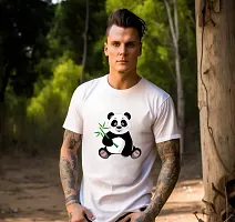 Panda Design Printed T-shirts for Men-thumb1