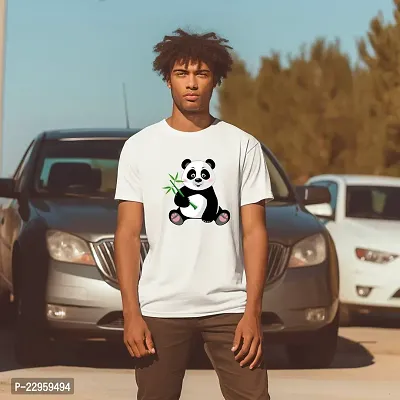 Panda Design Printed T-shirts for Men-thumb4