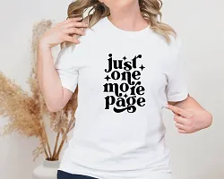 View N Print Book Quote Design Printed T-shirts for Women-thumb2