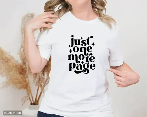 View N Print Book Quote Design Printed T-shirts for Women-thumb3