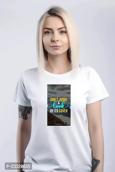 View N Print Trendy Quote Design Printed T-shirts for Women