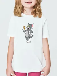 Tom  Jerry Design Printed T-shirts for Girls-thumb1