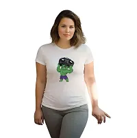 Hulk Design Printed T-shirts for Women-thumb2