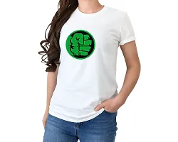 Hulk Design Printed T-shirts for Women-thumb3