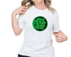 Hulk Design Printed T-shirts for Women-thumb2