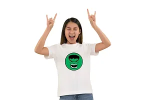 Hulk Design Printed T-shirts for Girls-thumb1