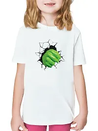 Hulk Design Printed T-shirts for Girls-thumb2