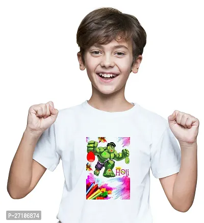 Holi Design Printed T-shirts for Boys