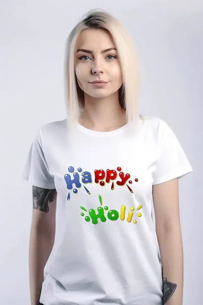 Holi Design T-shirts for Women