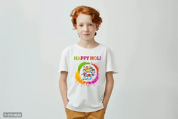 Holi Design Printed T-shirts for Boys-thumb3
