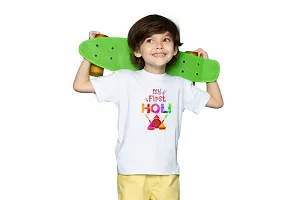 Holi Design Printed T-shirts for Boys-thumb1