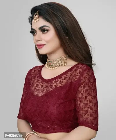 Party Wear Imported Net Blouse (Full Stitched)