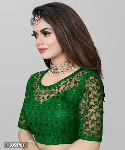 Party Wear Imported Net Blouse (Full Stitched)