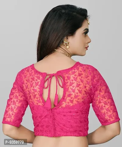 Party Wear Imported Net Blouse (Full Stitched)-thumb2