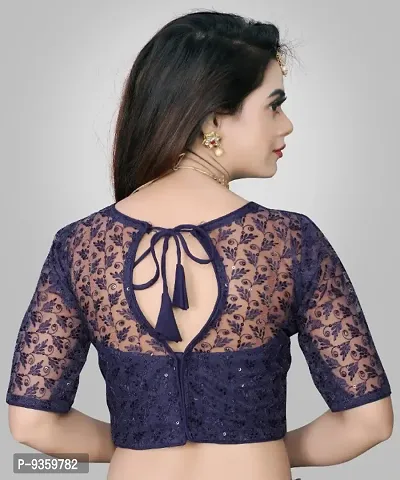 Party Wear Imported Net Blouse (Full Stitched)-thumb4