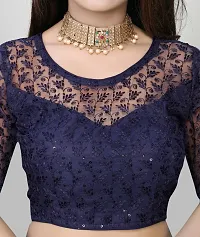 Party Wear Imported Net Blouse (Full Stitched)-thumb1
