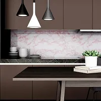 KASHIVAL kitchen cabinets white marble wallpaper oil proof waterproof floor tiles stickers waterproof large wall paper for home and kitchen decor 60*200CM-thumb2