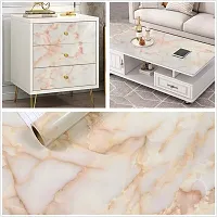 KASHIVAL kitchen cabinets white marble wallpaper oil proof waterproof floor tiles stickers waterproof large wall paper for home and kitchen decor 60*200CM-thumb1