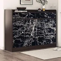 Black Marble Self Adhesive Wall Stickers Oil-Proof Waterproof Peel Sticker-thumb1