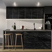 KASHIVAL Kitchen cabinets Wallpaper Oil Proof Waterproof Floor Tiles Stickers Waterproof Wall Paper for Home and Kitchen Decor 60*200 cm-thumb3