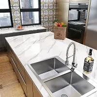 KASHIVAL Kitchen cabinets Wallpaper Oil Proof Waterproof Floor Tiles Stickers Waterproof Wall Paper for Home and Kitchen Decor 60*200 cm-thumb1