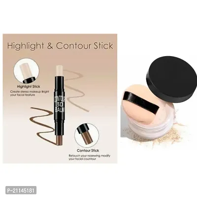 COMBO OF CONTOUR STICK WITH FACE LOOSE POWDER