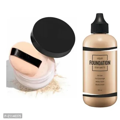 COMBO OF FOUNDATION AND FACE LOOSE POWDER