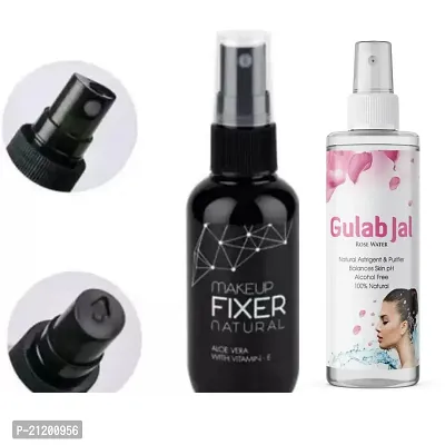 SET OF MAKEUP FIXER WITH ROSE WATER-thumb0