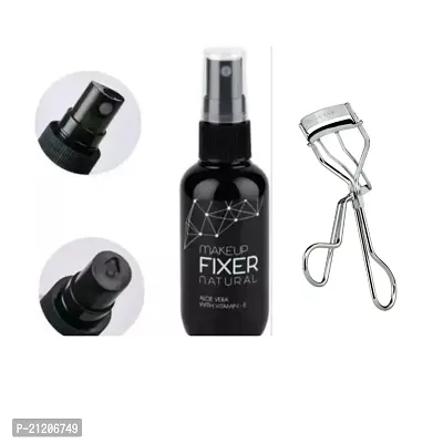 SET OF MAKEUP FIXER WITH EYELASH CURLER