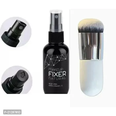 SET OF MAKEUP FIXER WITH FOUNDATION BRUSH