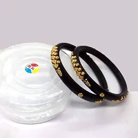 Gold Plated Acrylic Pola Bangle Set Pack of 2-thumb1