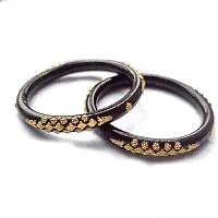 Gold Plated Acrylic Pola Bangle Set Pack of 2-thumb2