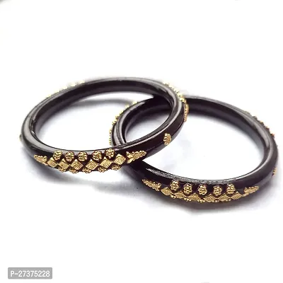 Gold Plated Acrylic Pola Bangle Set Pack of 2-thumb3