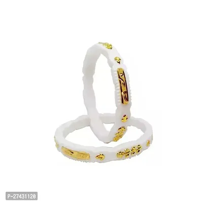 Plastic Gold Plated Shakha Pola Bangle Set for Women-thumb0