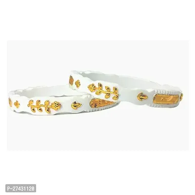 Plastic Gold Plated Shakha Pola Bangle Set for Women-thumb2