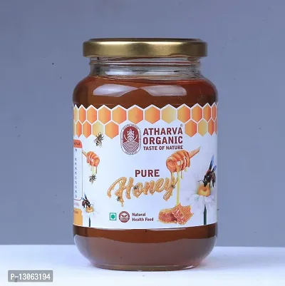 Atharvaa Organic pure Raw Honey -500gm PACK OF -1 Unfiltered |Unprocessed.-thumb0