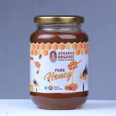 Atharvaa Organic pure Raw Honey -500gm PACK OF -1 Unfiltered |Unprocessed.