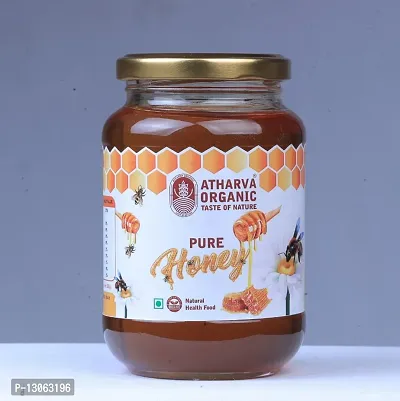 Atharvaa Organic pure Raw Honey -500gm PACK OF -2 Unfiltered |Unprocessed.-thumb0