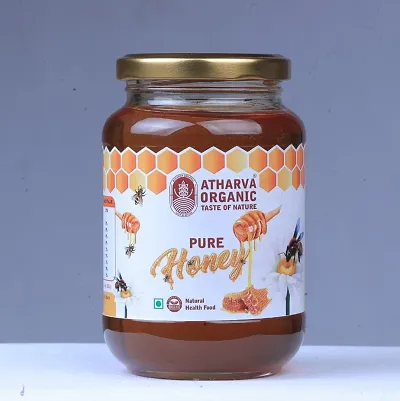 Atharvaa Organic pure Raw Honey -500gm PACK OF -2 Unfiltered |Unprocessed.