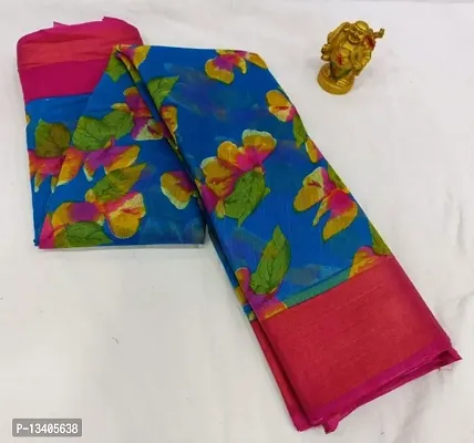 Beautiful Cotton Printed Saree For Women-thumb0