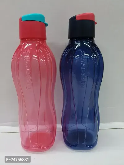 Tupperware Plastic Fliptop Water Bottle Set, 750ml, 2-Pieces (Color May Vary)