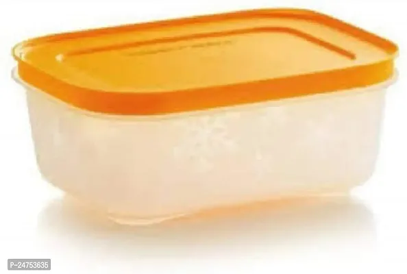 Tupperware Plastic Container- 450ml , 1 Piece,Orange and white